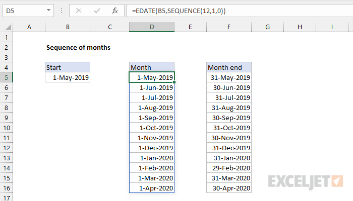 sequence-of-months-excel-formula-exceljet